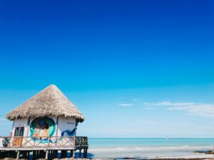 Vista praia Cancun